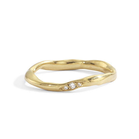 blanca monrós gómez | thick wavy diamond band