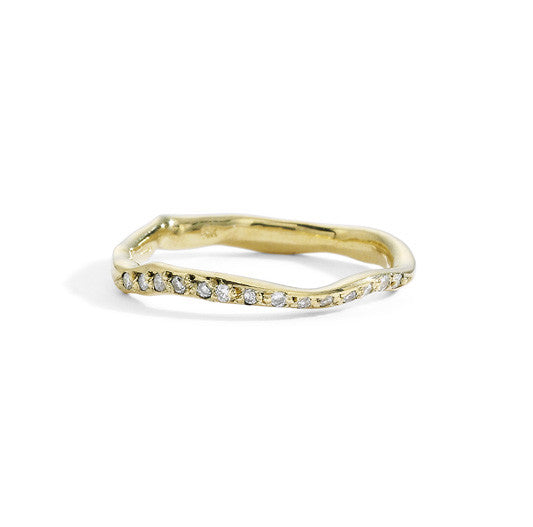 blanca monrós gómez | thick wavy diamond band