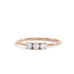 blanca monrós gómez | triple white diamond solitaire