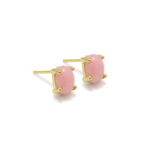 pink Opal studs