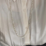 Cassia mother of pearl beaded necklace