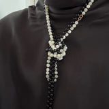 Cassia mother of pearl beaded necklace