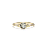 Florence solitaire with gray diamond