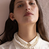 Gercia white coral bead necklace