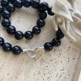 Gercia onyx bead necklace