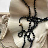 Cassia long beaded necklace