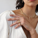 Gabrielle wide wavy band