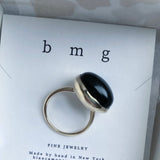 claudel onyx ring Sterling Silver
