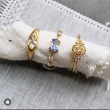 Jane yellow diamond oval ring