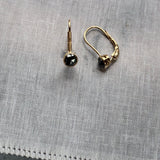 Valeria black diamond drop earrings