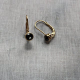 Valeria black diamond drop earrings