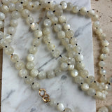 Cassia mother of pearl beaded necklace