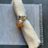 claudel  ring with Peach Moonstone