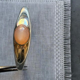 claudel cuff peach moonstone