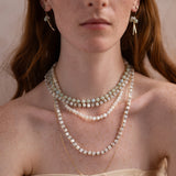 Cassia mother of pearl beaded necklace