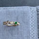 NEW  Florence six bezel band with brilliant cut diamonds
