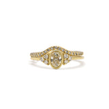 Jane yellow diamond oval ring