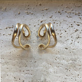 Maribel wavy  studs
