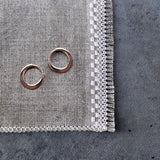 tiny silver endless hoop