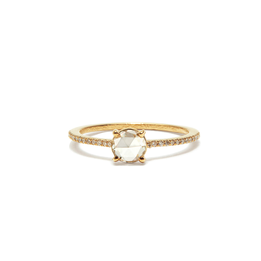 charlotte white diamond solitaire ring