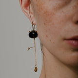 Vivian earrings- peach moonstone
