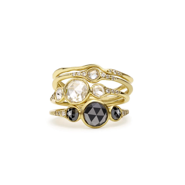 black diamond florence trio ring