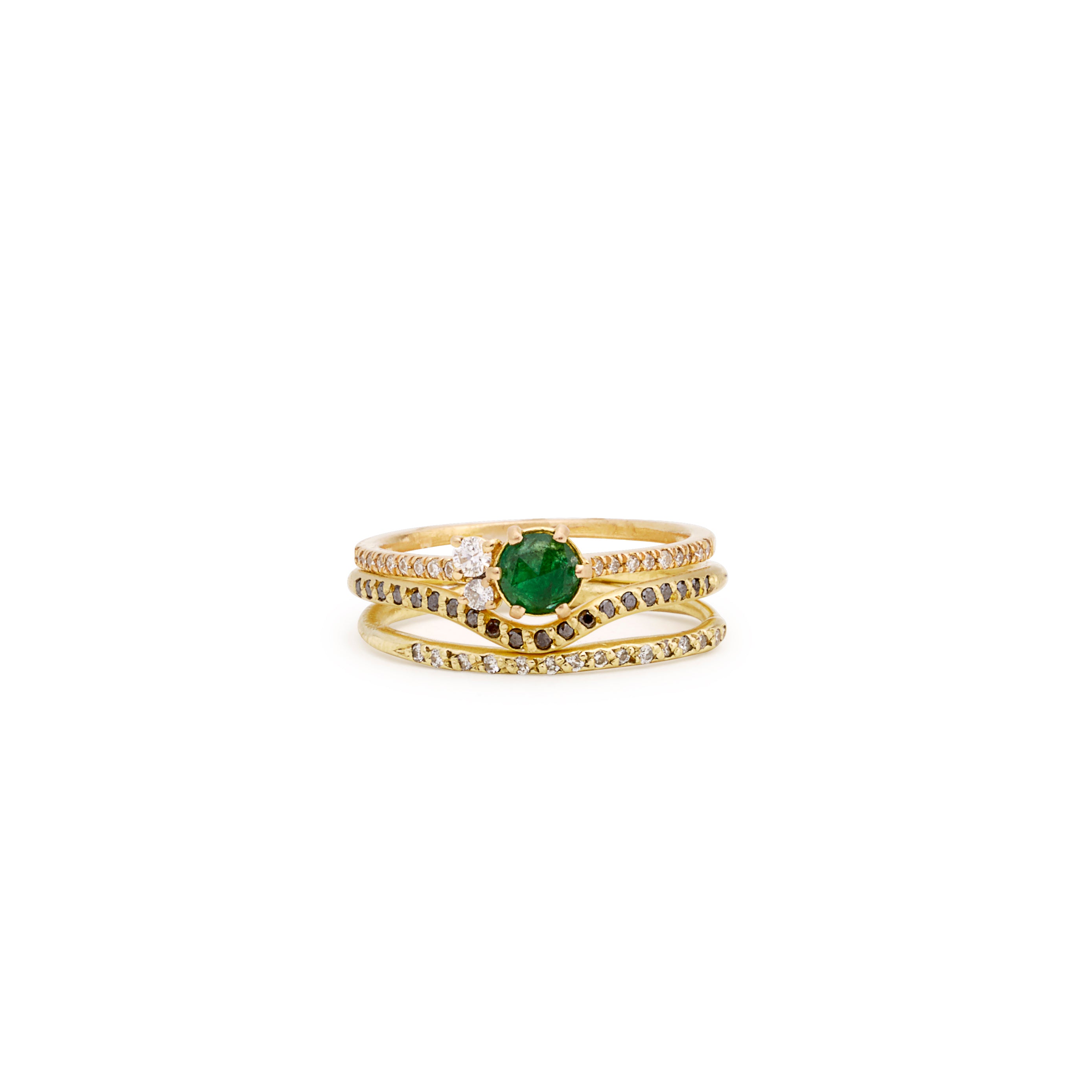 small emerald lily ring | handmade in nyc | blanca monrós gómez