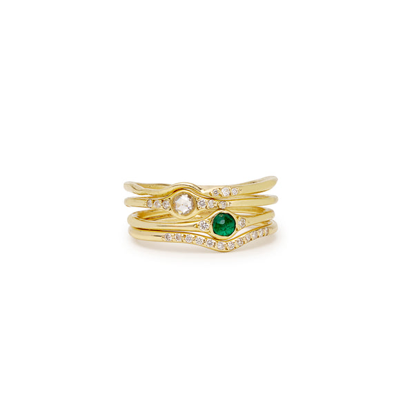 florence little emerald solitaire ring