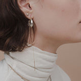 sterling silver dome hoops