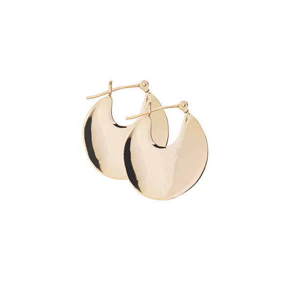 large disc hoop earrings | handmade in brooklyn | blanca monrós gómez