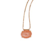 augusta necklace with Peach Moonstone