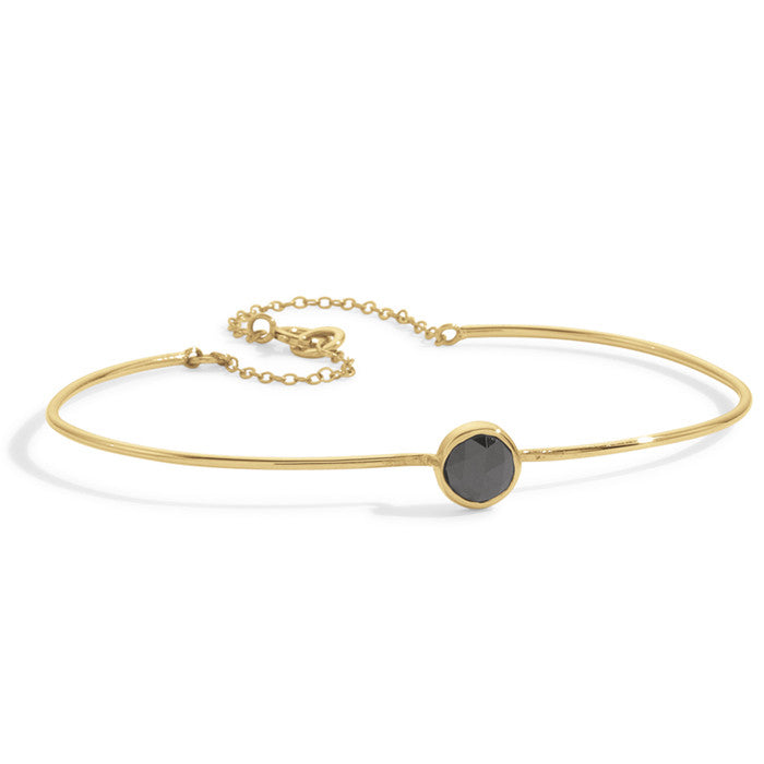 black diamond bezel cuff