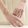 blanca monrós gómez | matte shell & diamond silk bracelet