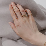 white diamond ophelia ring