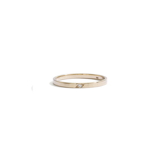 children's single diamond dainty band