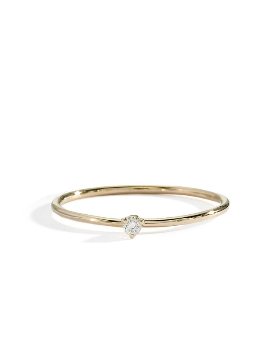 Small Solitaire Diamond Tiny diamond Solitaire | handmade in nyc | blanca monrós gómez