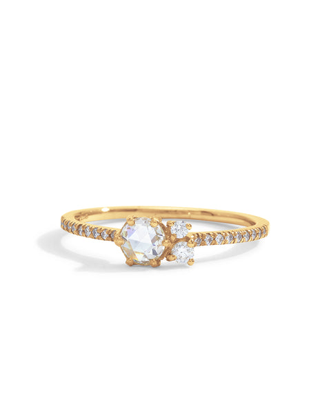 small white lily ring