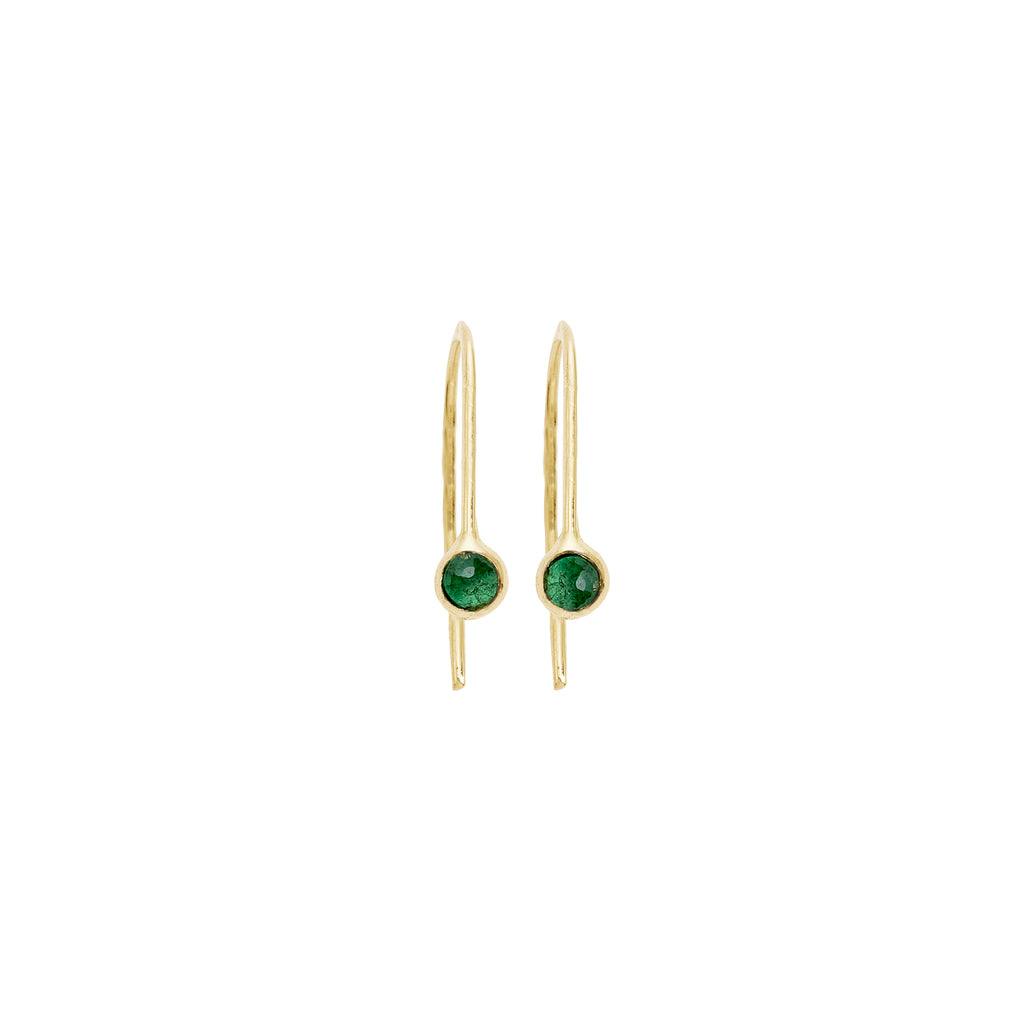 mabel emerald drop earrings
