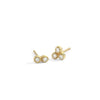 white diamond asymmetrical seed studs
