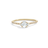 medium white diamond iris ring