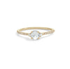 medium white diamond iris ring