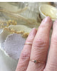 white diamond seed ring