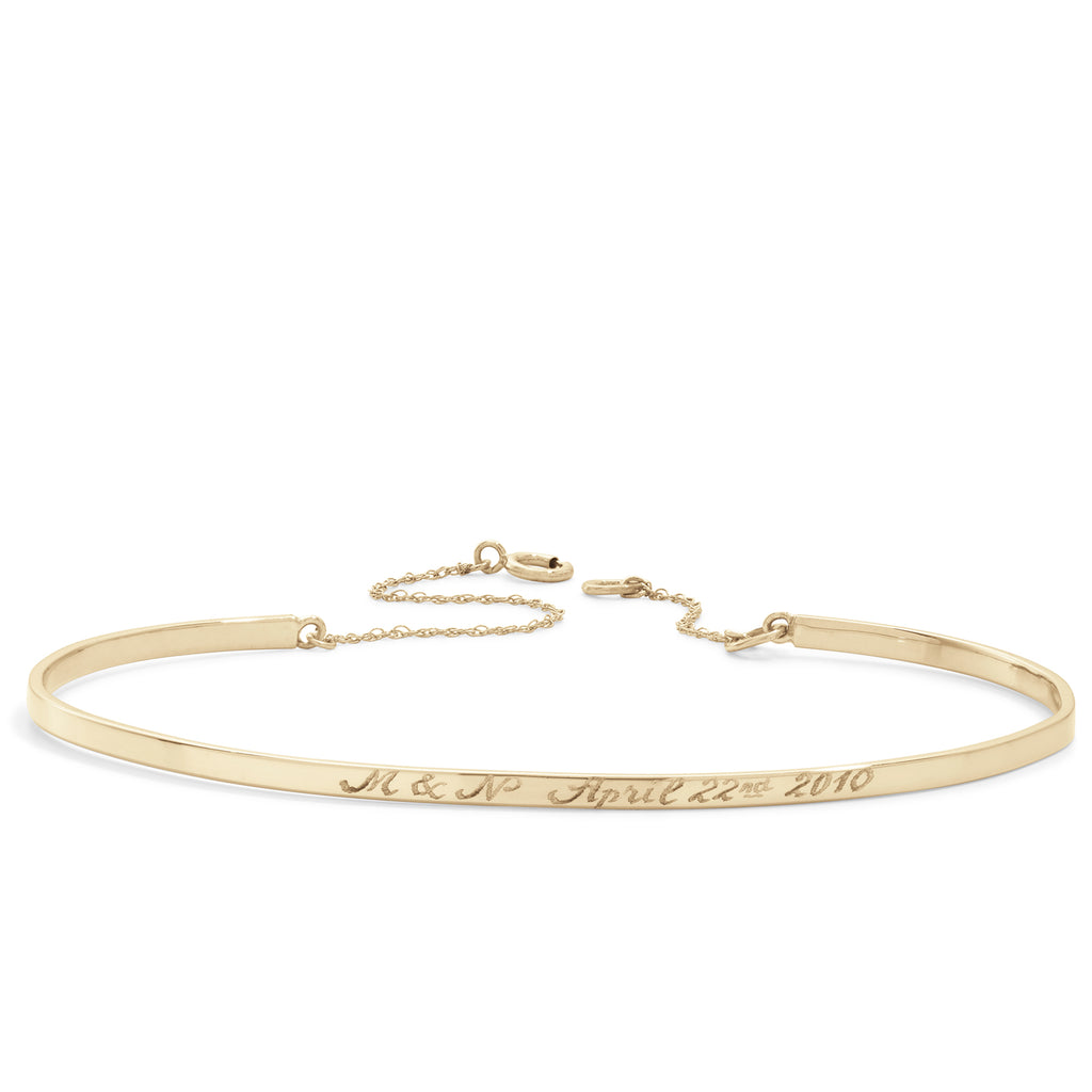 bangle with chain