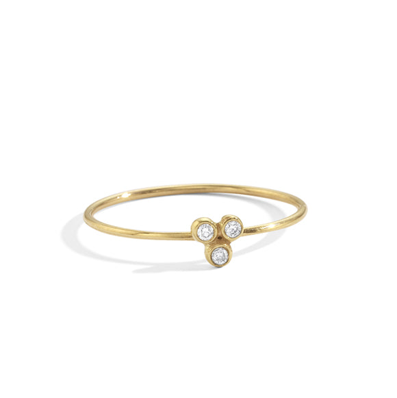 blanca monrós gómez | triple diamond seed ring