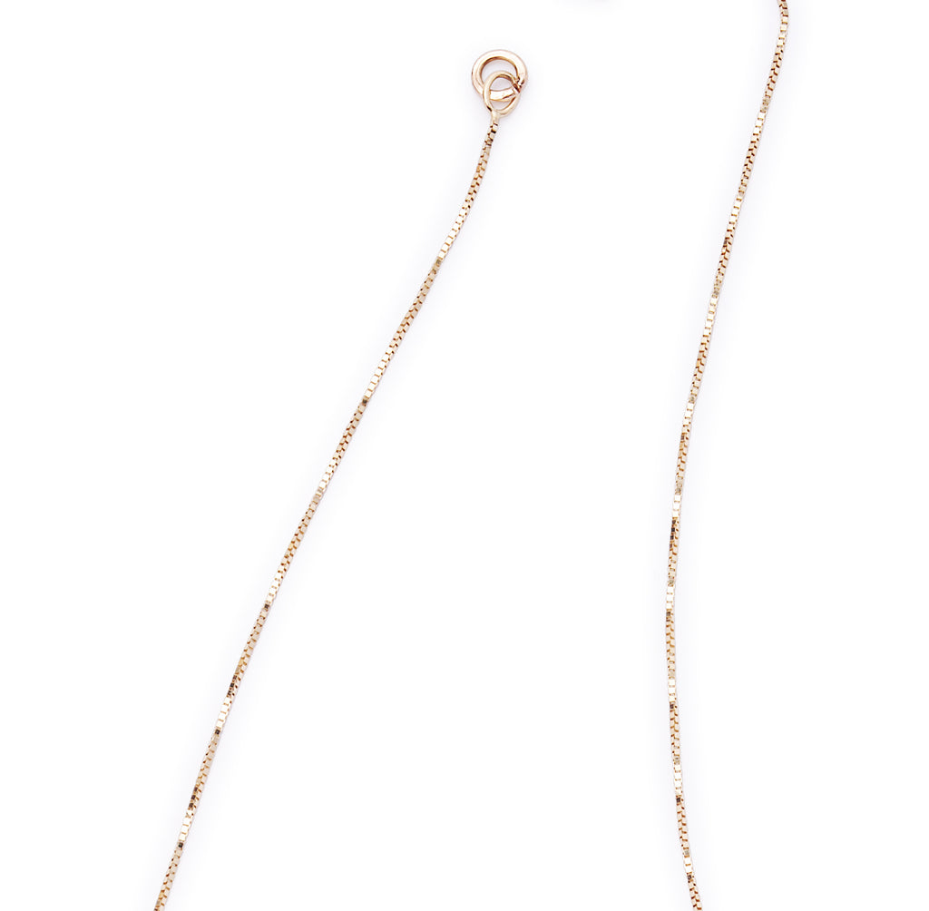 box chain - sparkle necklace