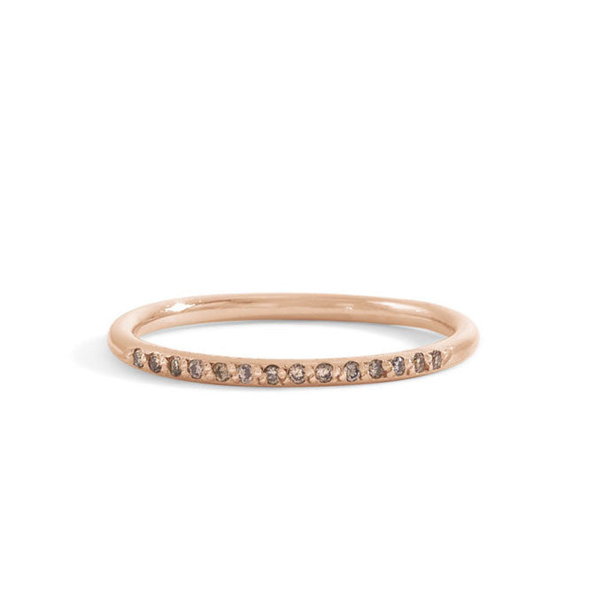 Champagne diamond band Clearance