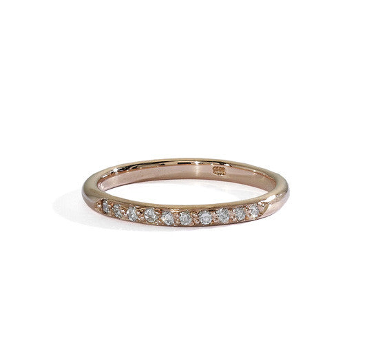 blanca monrós gómez | half round diamond band